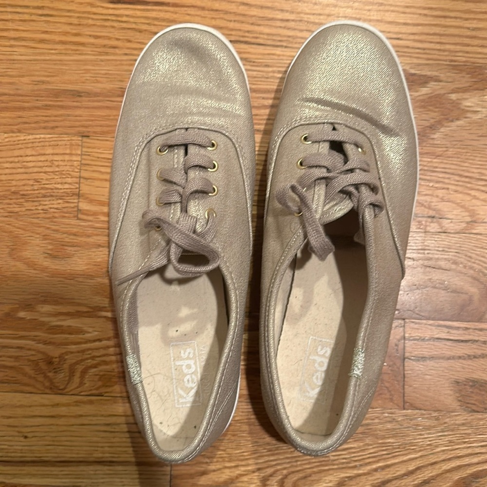 Gold Shimmer Keds